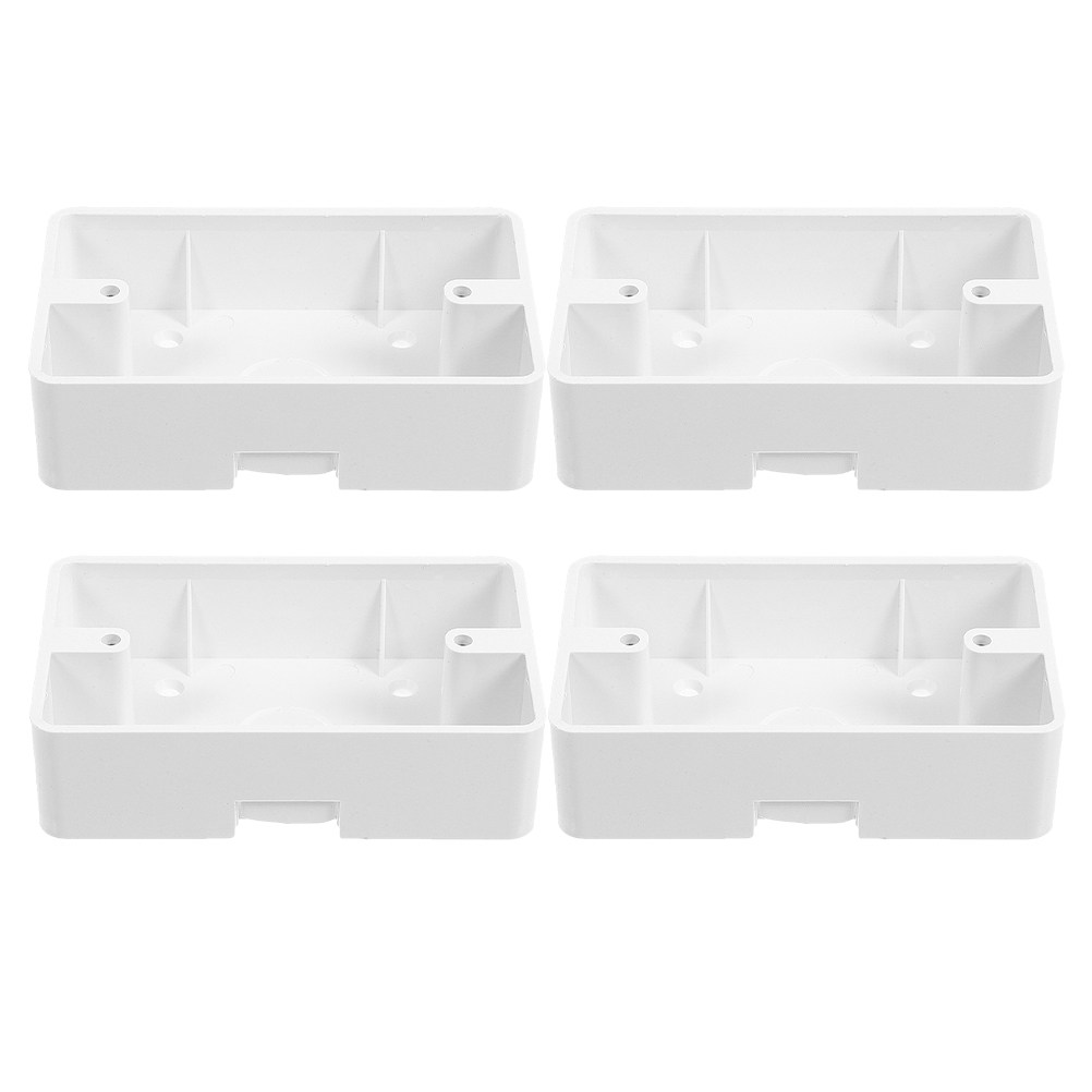 Outdoor Power Receptacle - 4Pcs Electrical Outlet Junction Box Plastic