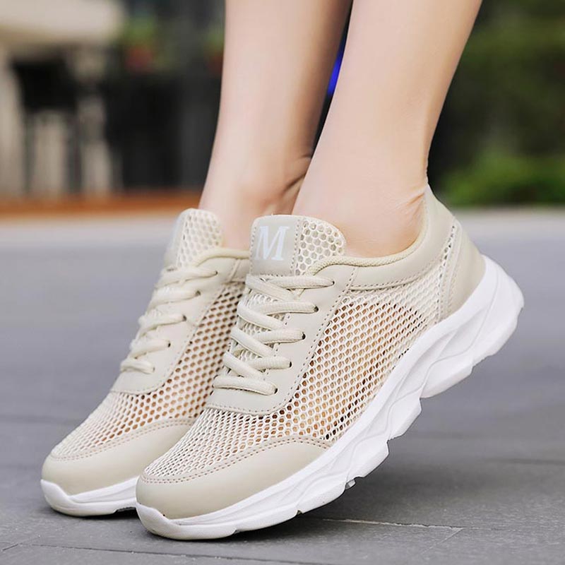 Outdoor Power Deals - Summer Breathable Sneakers Women Mesh Women's