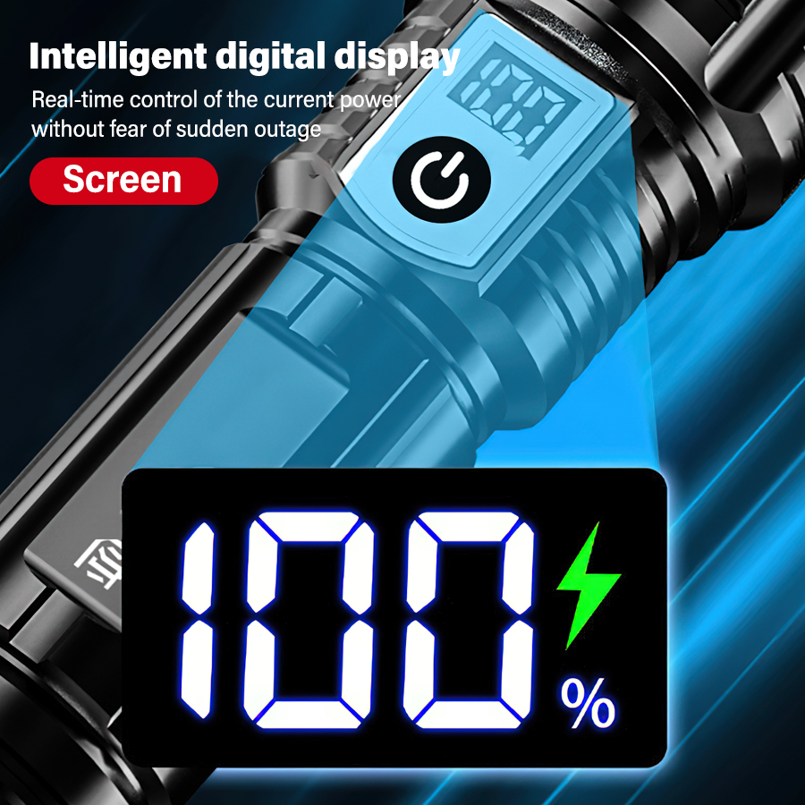 High Power 200000LM LED Flashl - огляд і ціна Outdoor Power For Camping