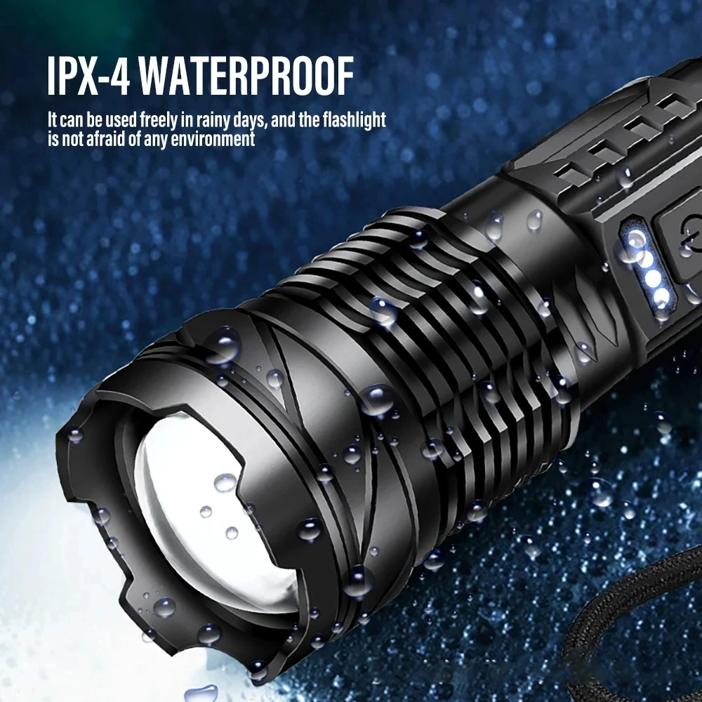 Powerful LED Flashlight Rechar - огляд і ціна Outdoor Power For Camping