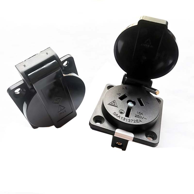 2PCS Black 10A 15A Australia O - огляд і ціна Outdoor Power Receptacle