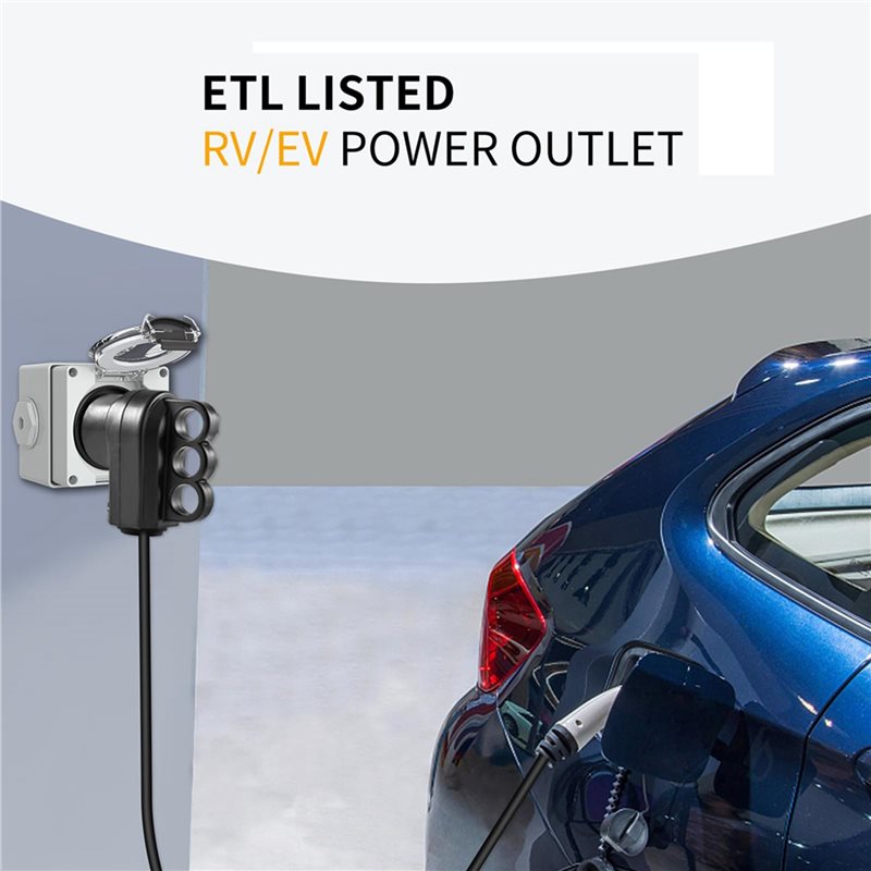 2X 30Amp Power Outlet Box,125V - огляд і ціна Outdoor Power Receptacle