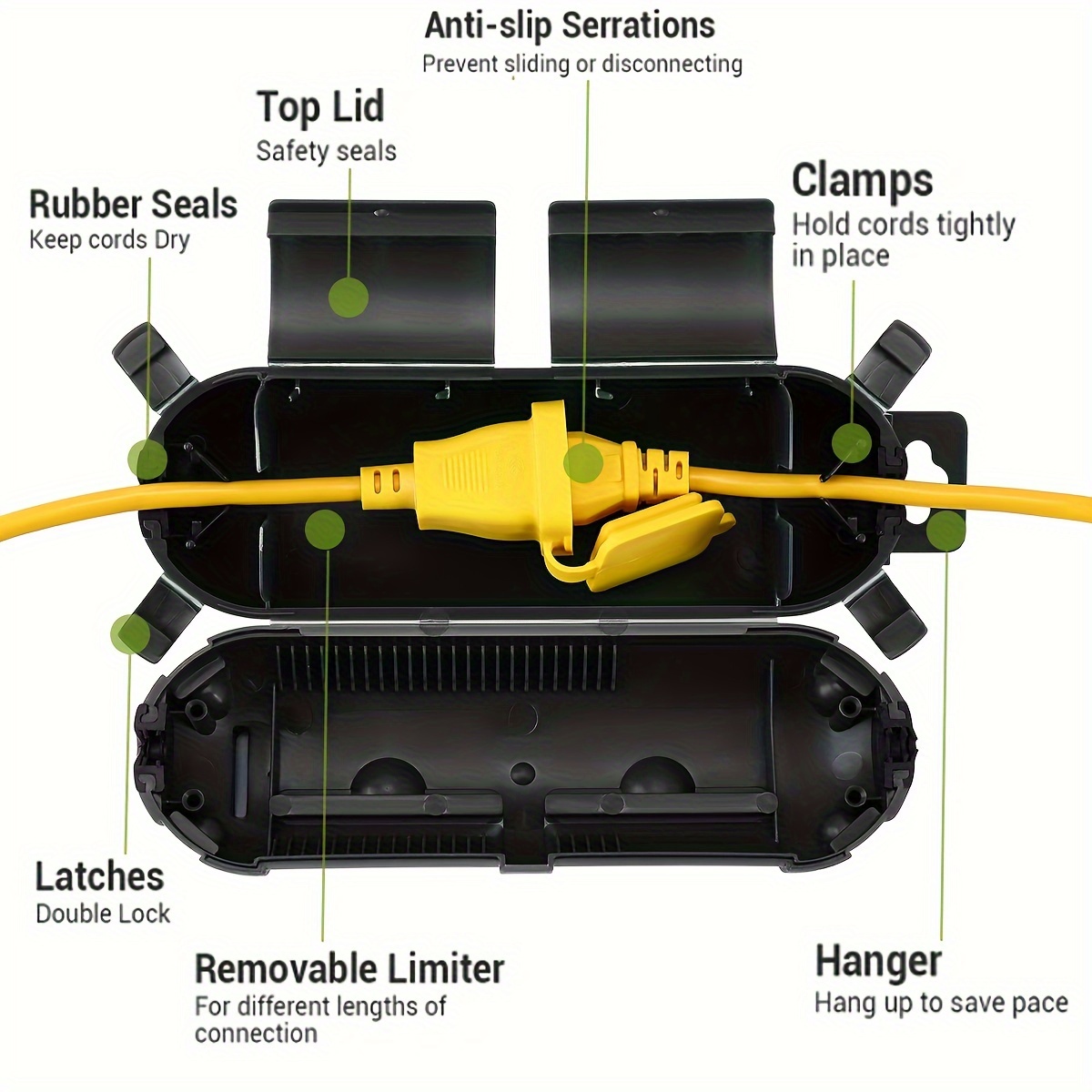 Extension Cord Plug Connection - огляд і ціна Extension Cord Outdoor