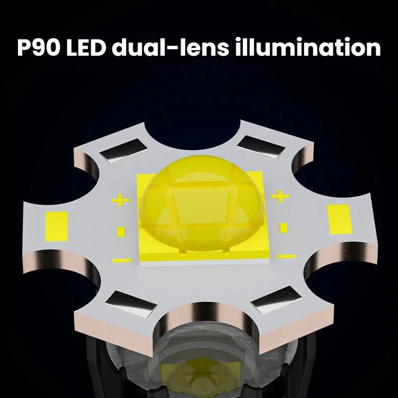 High-power P90 LED Flashlight  - огляд і ціна Outdoor Power For Camping