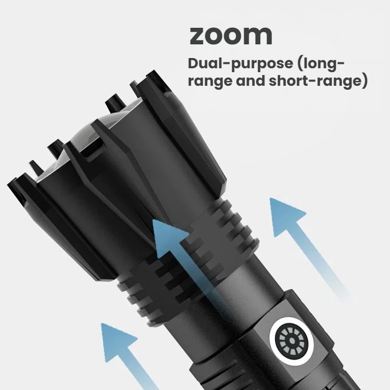 High-power P90 LED Flashlight  - огляд і ціна Outdoor Power For Camping