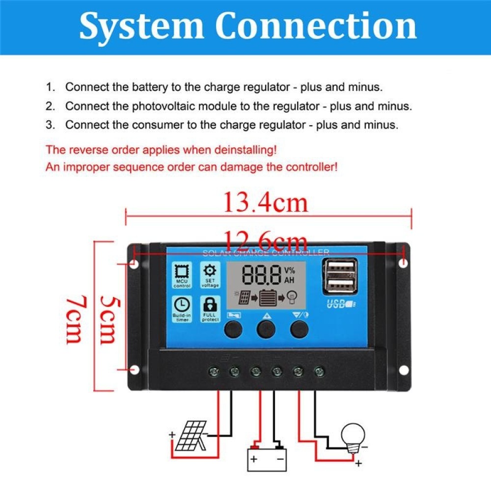 10W Solar Panel System For RV  - огляд і ціна Outdoor Power Kit