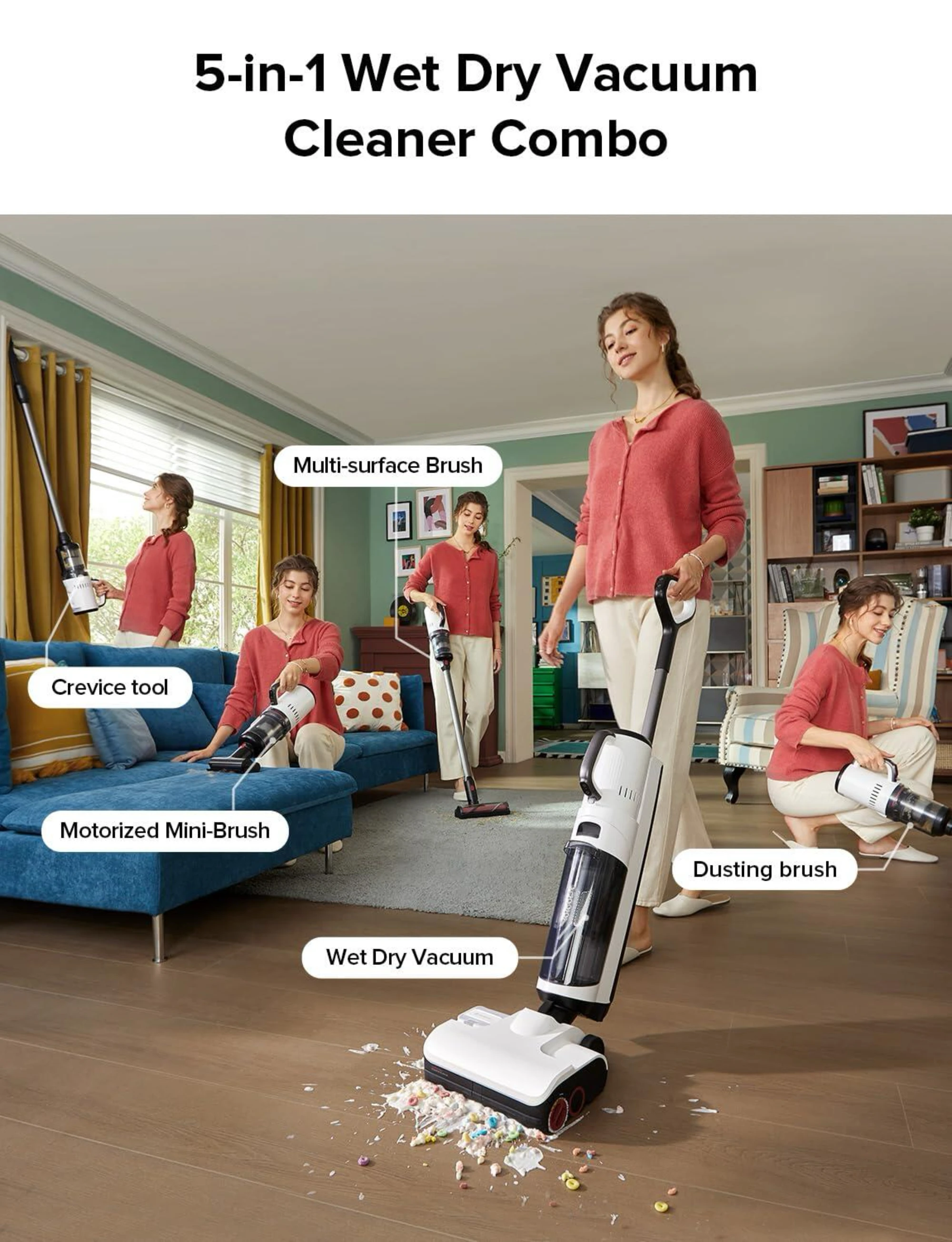 5-in-1 Powerful 17000Pa One St - огляд і ціна Outdoor Power Mop