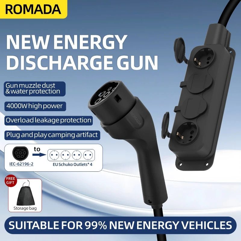 Portable 16A 4KW V2L Cable Ele - огляд і ціна Outdoor Power Solutions