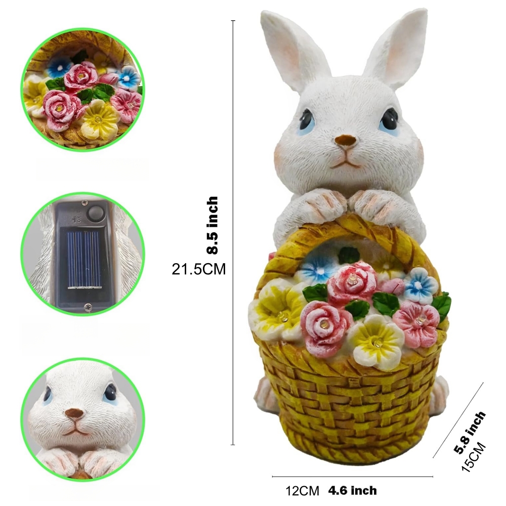 Solar Powered Rabbit Garden St - огляд і ціна Outdoor Power Deals
