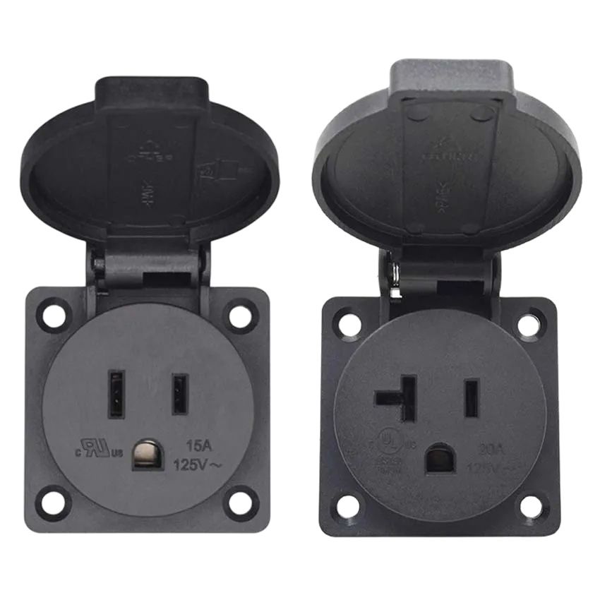 1PCS Universal 15A 20A America - огляд і ціна Outdoor Power Receptacle