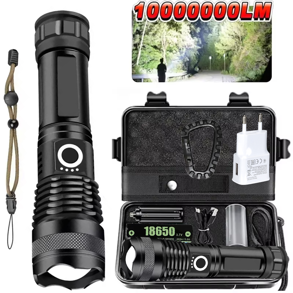 High Power LED Flashlight Rech - огляд і ціна Outdoor Power For Camping