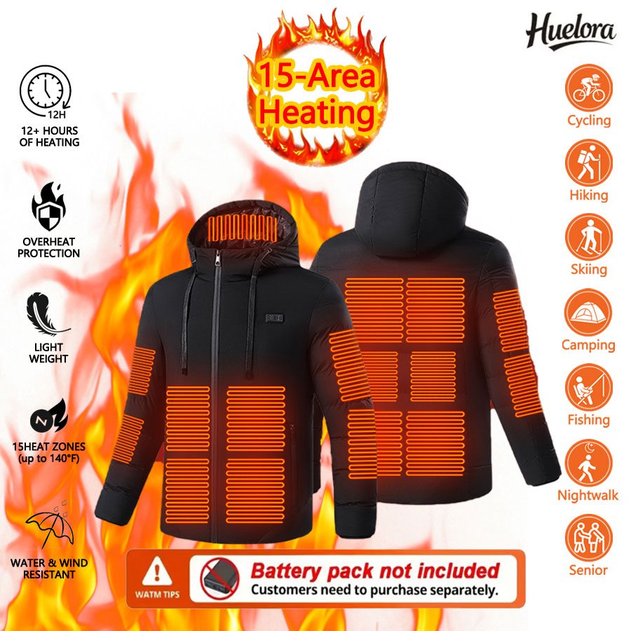 Huelora 11 Area Heated Jacket  - огляд і ціна Outdoor Power Works
