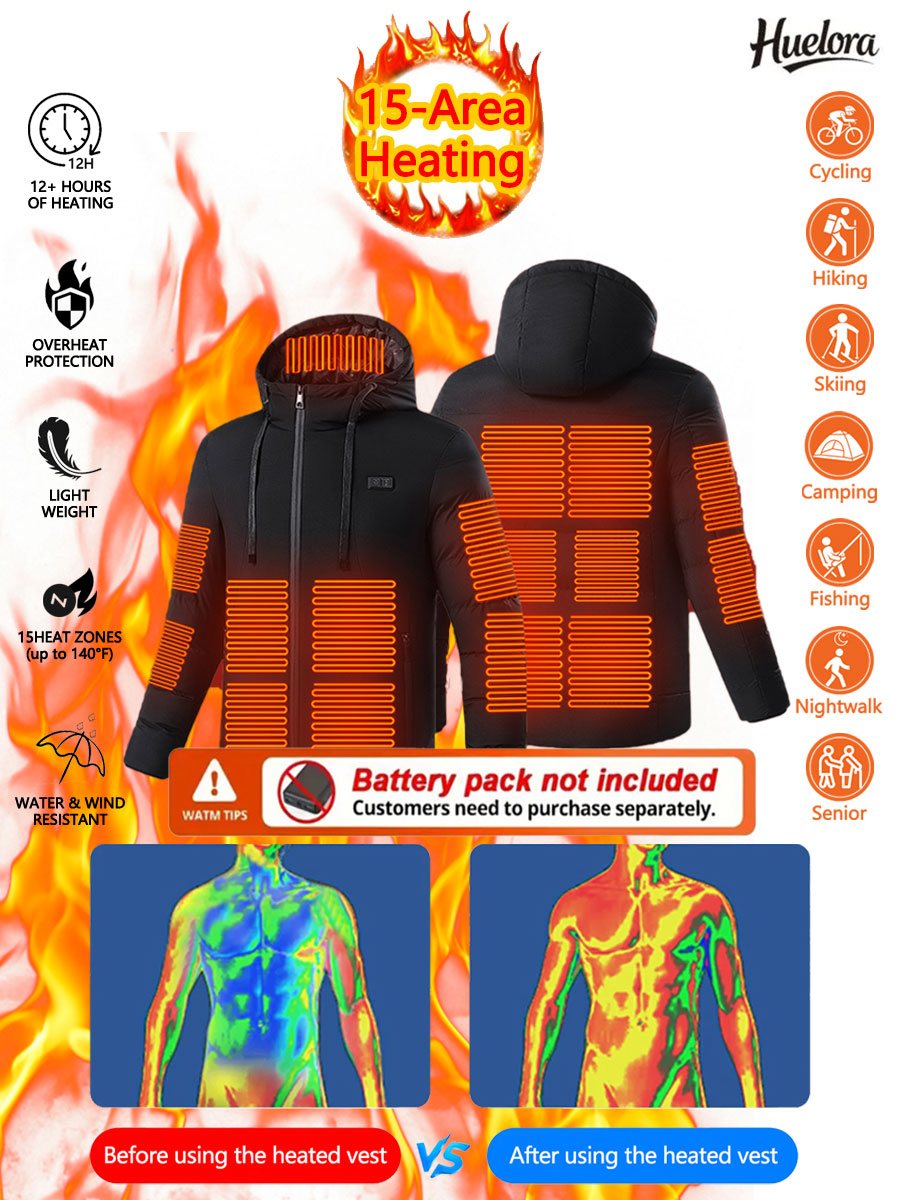 Huelora 11 Area Heated Jacket  - огляд і ціна Outdoor Power Works