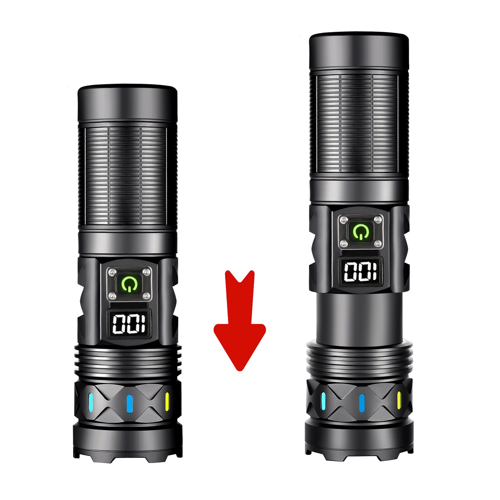 High Power LED Flashlight Tele - огляд і ціна Outdoor Power For Camping