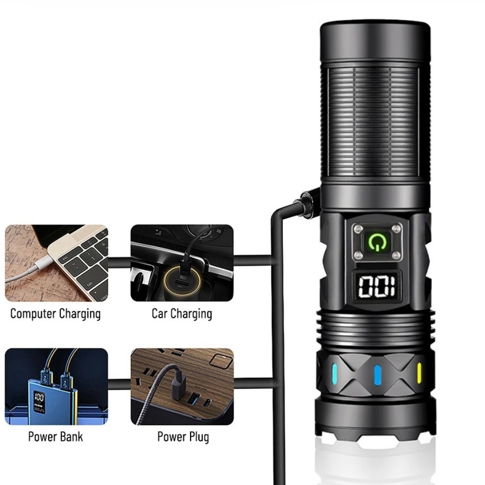 High Power LED Flashlight Tele - огляд і ціна Outdoor Power For Camping