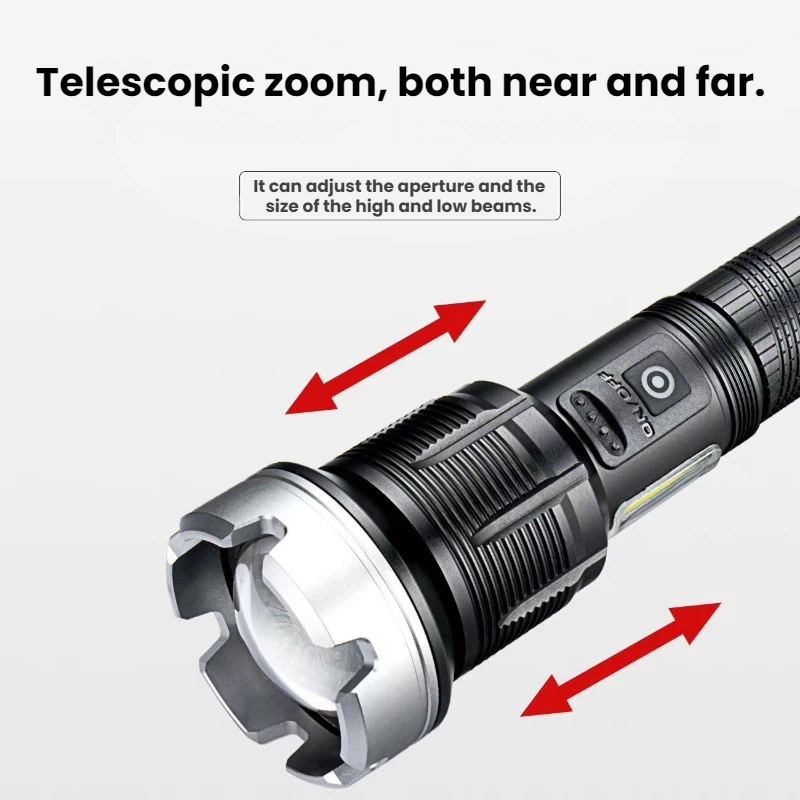 High-power LED Flashlight Tele - огляд і ціна Outdoor Power For Camping